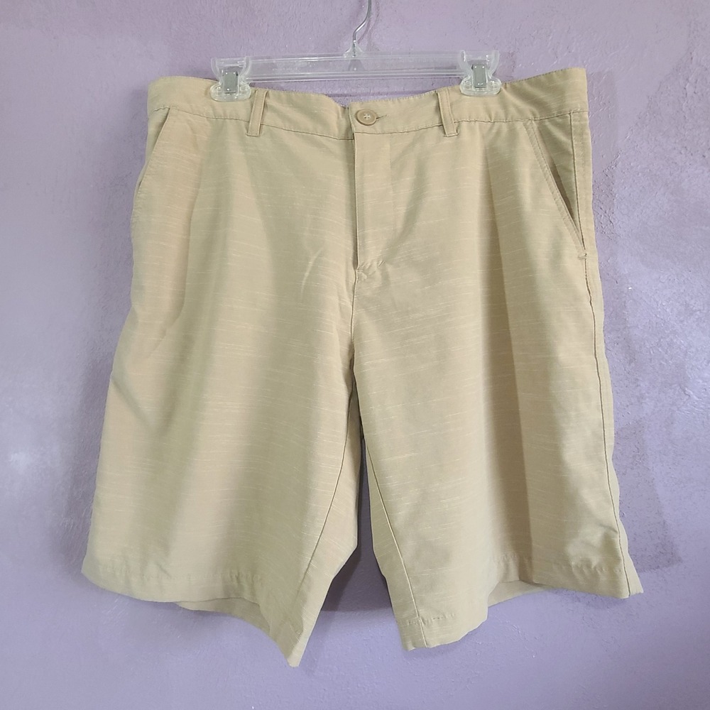 Ocean Pacific Hybrid Shorts Mens 36 Khaki OpFlex 4-Way Stretch OM17601Y Fits 38